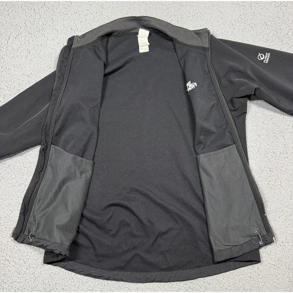 The North‎ Face Apex Flight Series Jacket Mens Large Black Softshell Full Zip